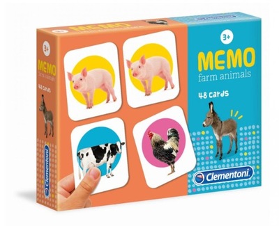 Clementoni Memo Zwierzęta Na Farmie