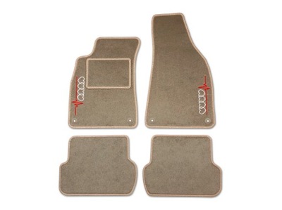 MATS VELOUR AUDI TT 8S (2014-...) BEIGE COLOR + HAFT  