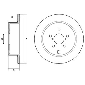 KPL. DISCO DE FRENADO DELPHI BG4776C  