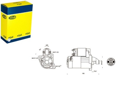 Стартер 12v mazda 323 626 mpv premacy 1.8 2.0 98 - magneti marelli фото №1