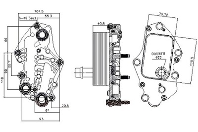 NISSENS РАДІАТОР МАСЛА CHEVROLET TRAX OPEL ASTRA J ASTRA J GTC ASTRA