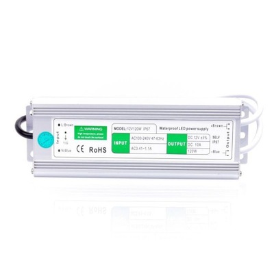 ZASILACZ LED 12V 10A 120W IP67 JLM