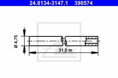 CABLE HAM. DE ACERO ROLLO 4.8 31.5M /AT ATE  