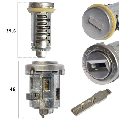 Замок автомобільний do alfa rometo mito вкладка замка запалювання + вкладка двері фото №1