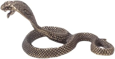 Antyczny brąz kobra boa wąż statuetka miniaturowe figurki miedź zodiak zwie