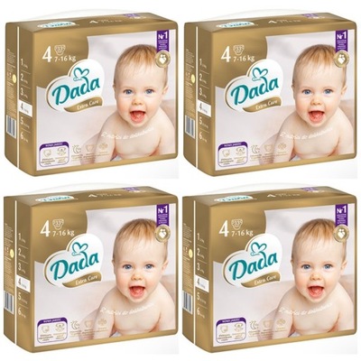 Pieluszki Dada 4 maxi Extra Care pampersy 132 szt