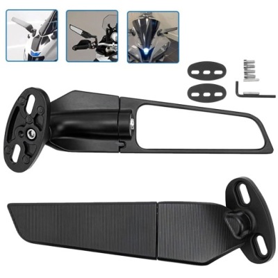 RÉTROVISEURS MOTOCYCLETTE RÉGLABLE 2 PCS POUR YAMAHA YZF R6 R1 R25 R3 R125 R15 