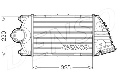 DENSO INTERCOOLER PUSĖ KAIRĖ PORSCHE 911 911 TARGA 3.8 10.08-12.19 