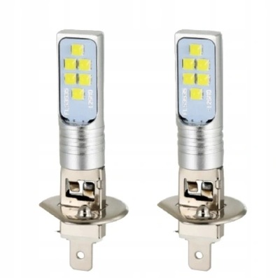 LUCES H1 DIODO LUMINOSO LED BLANCA 60W 1200LM 6000K 2 PIEZAS  