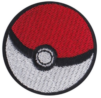 Łatka Naszywka HAFT Termo Pokemon POKEBALL