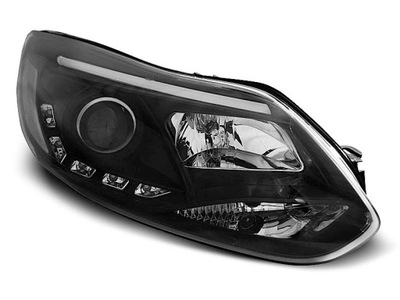 ФОНАРІ ПЕРЕД FORD FOCUS 3 BLACK LED (СВІТЛОДІОД) DIODOWE 2010-