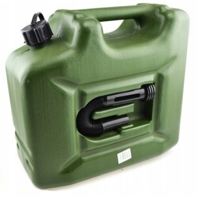 KANISTER 10L PLASTIKOWY KARNISTER COMBUSTIBLE + LEJEK  