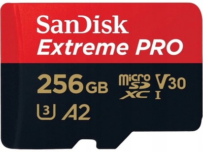 256GB SanDisk Karta micro SD Extreme PRO adapter
