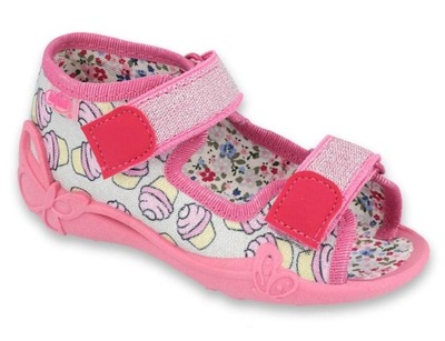 BEFADO sandały dziewczęce PAPI 242P099 różowe 25