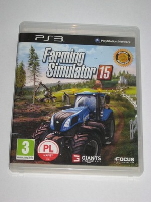 FARMING SIMULATOR 15 PS3 jak NOWA! PO POLSKU! PL!