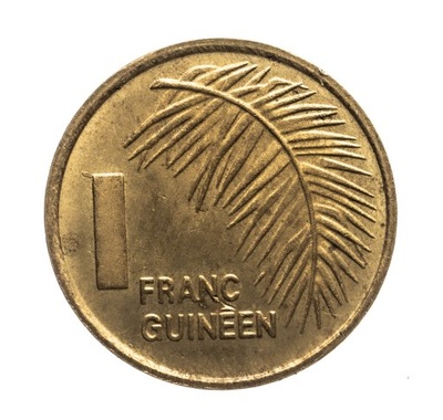 Gwinea 1 frank, 1985 r. st.2+