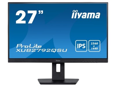 IIYAMA ProLite XUB2792QSU-B5 27/WQHD IPS/HDMI/DP /DVI/USB/PIVOT/GŁOŚNIKI