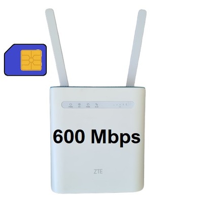 Bardzo Szybki Router ZTE MF286D modem LTE cat12 600 Mbs z antenami 4G