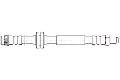 QUICK BRAKE ПАТРУБОК ТОРМОЗНОЙ ГИБКИЙ ЗАД L/P OPEL MOVANO B