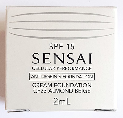 SENSAI KANEBO Cream Foundation CF23 Almond Beige SPF 15 podkład 2 ml