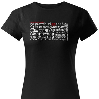 Koszulka T-shirt z błędami prezent dla POLONISTKI