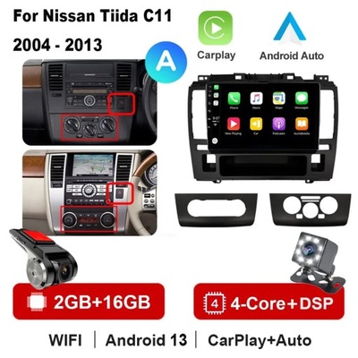 NAVEGACIÓN GPS DSP RADIO DE AUTOMÓVIL CON ANDROIDEM PARA NISSAN TIIDA C11 2004-2013 CARPLAY  