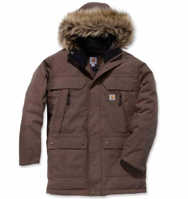 Kurtka Carhartt Quick Duck Sawtooth Parka Brown