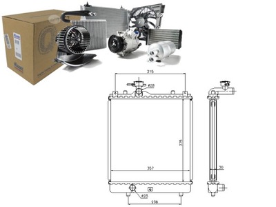 NISSENS РАДИАТОР ДВИГАТЕЛЯ SZA2061 8MK376772781 250