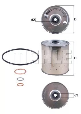 KNECHT OX 1D FILTER OILS MERCEDES-BENZ  