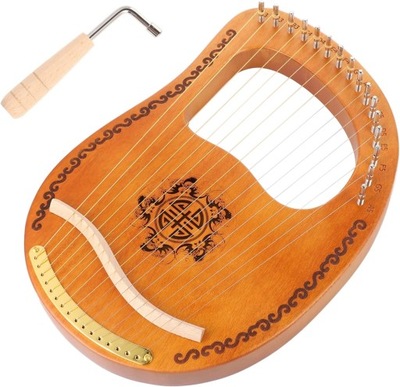 16 Strun 16 Strunowa Lira Harfa Z Litego Drewna Instrument