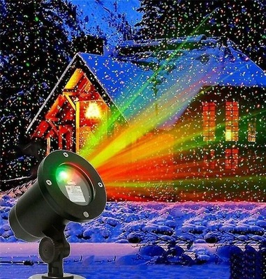 PROJEKTOR Świąteczna lampa projektorowa LED na zewnątrz