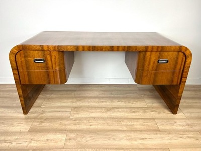 Nowoczesne biurko w stylu Art deco - orzech