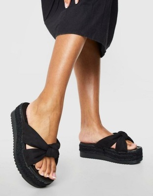 BOOHOO KLAPKI NA PLATFORMIE ESPADRYLE 9G9 NG6__37