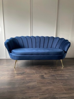 Sofa Muszelka Glamour Tapicerowana Kanapa Muszla