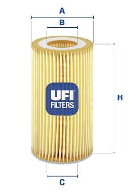 UFI 25.003.00 FILTRO ACEITES  