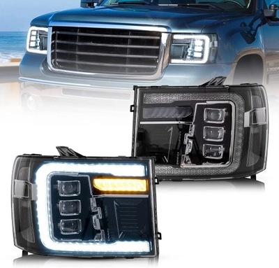 Модуль фары автомобильных full led do лампы передней gmc sierra 2007-2013 refit фото №1