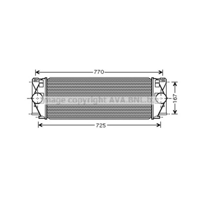 RADUADOR AIRE DE CARGA AVA QUALITY COOLING MS4396  