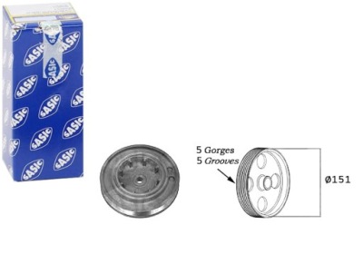 Шкив коленчатого вала коленчатого opel movano vivaro a re фото №1