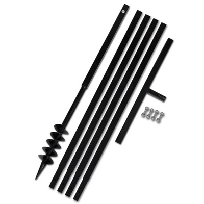 Świder glebowy z uchwytem, 80 mm, przedłużany,