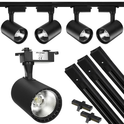 4x LAMPA LED REFLEKTOR DO SKLEPU SALONU HOTELU 3m