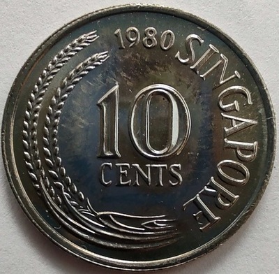 1551 - Singapur 10 centów, 1980