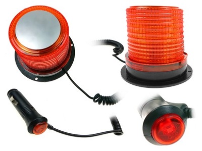 ŽIBINTAS ŽYBSINTI ORANŽINĖ KOGUT 12V 24V LED MAGNETAS MAGNETINĖ MIGAJACA 