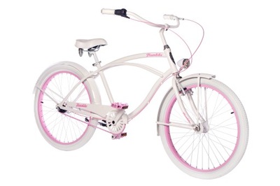 Rower CRUISER Plumbike RIDER GO GIRL WHITE 7B