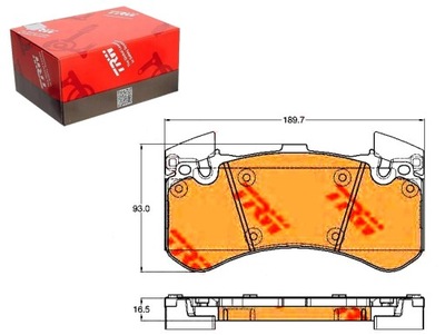 SET PADS BRAKE TRW 146310 2 P1563300  