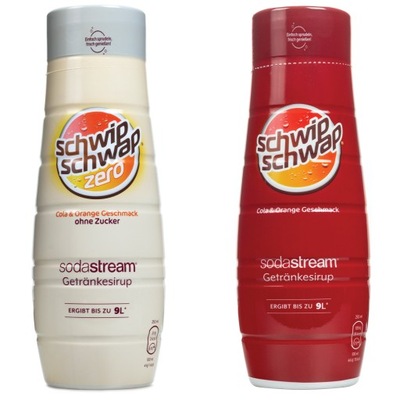 2X SYROP SODASTREAM KONCENTRAT SCHWIP -SCHWAP COLA ORANGE ZERO