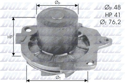 SIURBLYS VANDENS FIAT ALFA LANCIA ALFA156 1.9JTD 2.4JTD 97-, 166 2.4JTD, LYBRA 1 