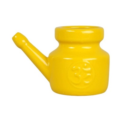 Ceramiczny Neti Pot Łatwy do czyszczenia środek do czyszczenia nosa Żółty