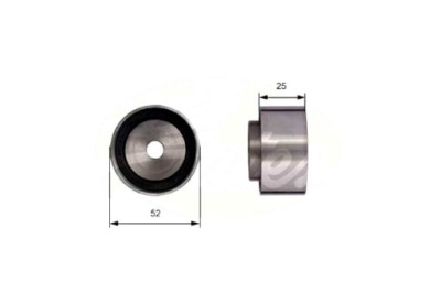 Ролик направляющая ремень распределительного вала kia carens i carens ii cerato i фото №1