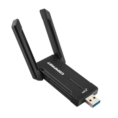 Karta sieciowa USB adapter Wi-Fi 6 USB-A AX5400 CF-972AX 2x2db Tri-Band 6GH