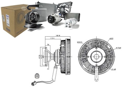 EMBRAGUE DE VENTILADOR DEL RADIADOR SCANIA P G R T DC13.05-DC13.147 04.04-  